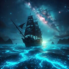 Fototapeta premium ship in the sea