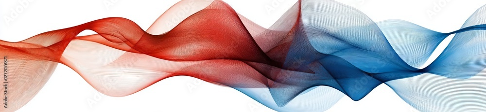 Poster geometric and abstract line elements combine with wireframe to create a colorful design