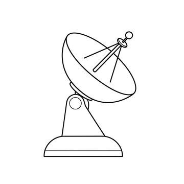 recommend clip art: satellite dish antenna sketch 