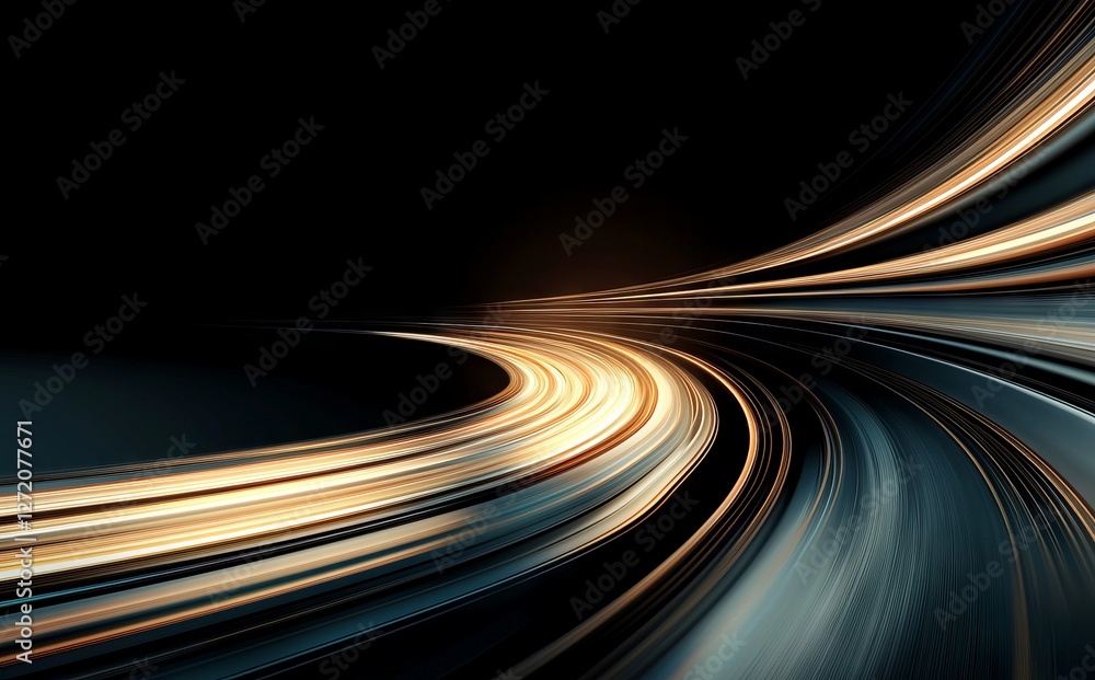 Poster a 3d rendering of an abstract blue texture with a light effect serves as a wallpaper