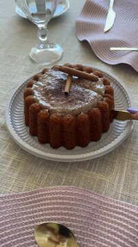 bolo indiano com canela 
