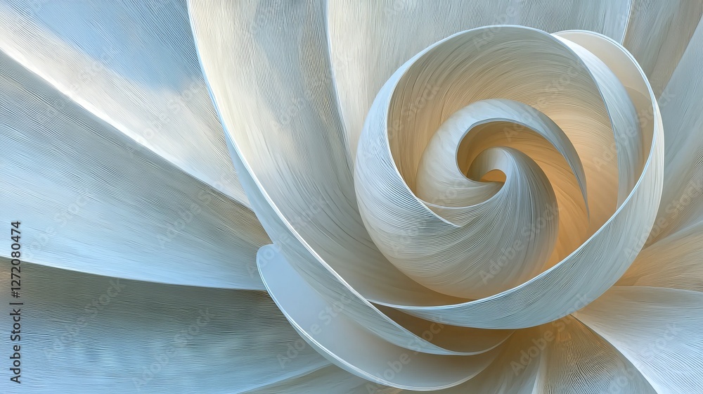 Aufkleber the image is a 3d render with an abstract white geometric background, showcasing a minimal flat lay 