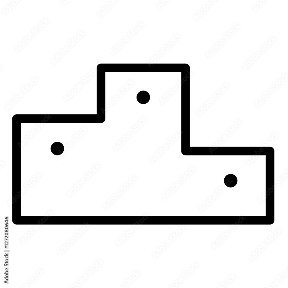 Poster intricate line icon vector illustration highlighting geometric shapes and design elements in a minim