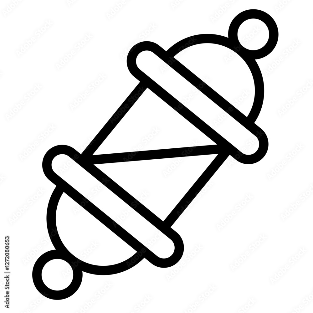 Poster line icon vector illustration of an abstract decorative element suitable for various design applicat