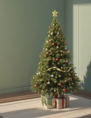 christmas tree with presents
