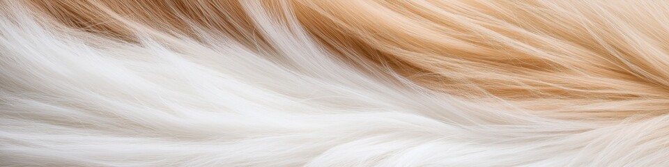 Obraz premium A white and brown swirl of hair. The hair is white and brown and has a lot of texture