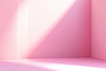 Fototapeta premium Soft pink blurred gradient texture featuring gentle noise for pastel background banners and open areas for text customization, perfect for serene design projects and creative branding