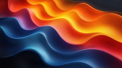 Obraz premium Colorful Wavy Patterns with Flowing Texture and Dynamic Visual Appeal