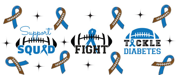 In November we wear blue EPS Vector, Coquette bow EPS Vector, Diabetes Awareness EPS Vector, Dalmatian dots EPS Vector, race EPS Vector, Hope EPS Vector, Retro Blue Ribbon Awareness EPS Vector