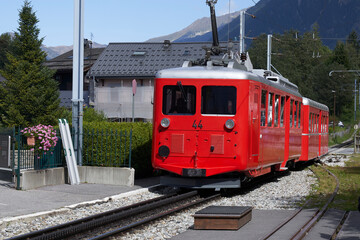 Obraz premium train in the station of europe 