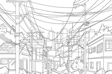 Fototapeta premium Line Work for a background.