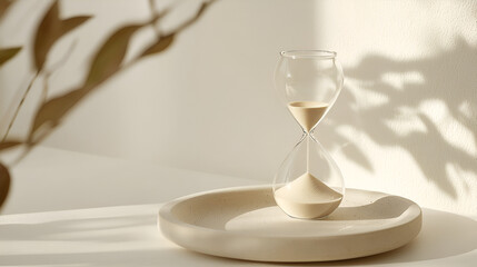 Hourglass: Time slipping away, moments passing. Sands of time, ephemeral beauty, stillness in motion.