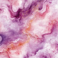 Abstract Purple, Pink, and Gold Marble Pattern