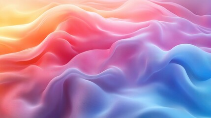 Obraz premium Abstract Waves of Colorful Textures in Soft Pastel Shades