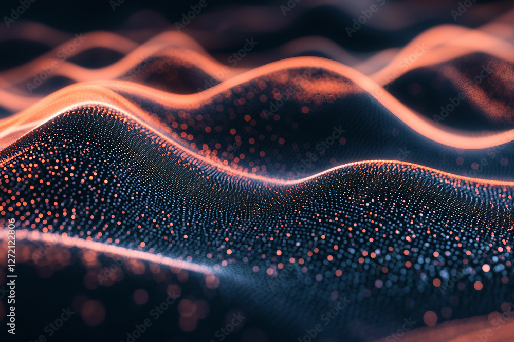 Poster 3d rendering abstract geometric background created ai generative