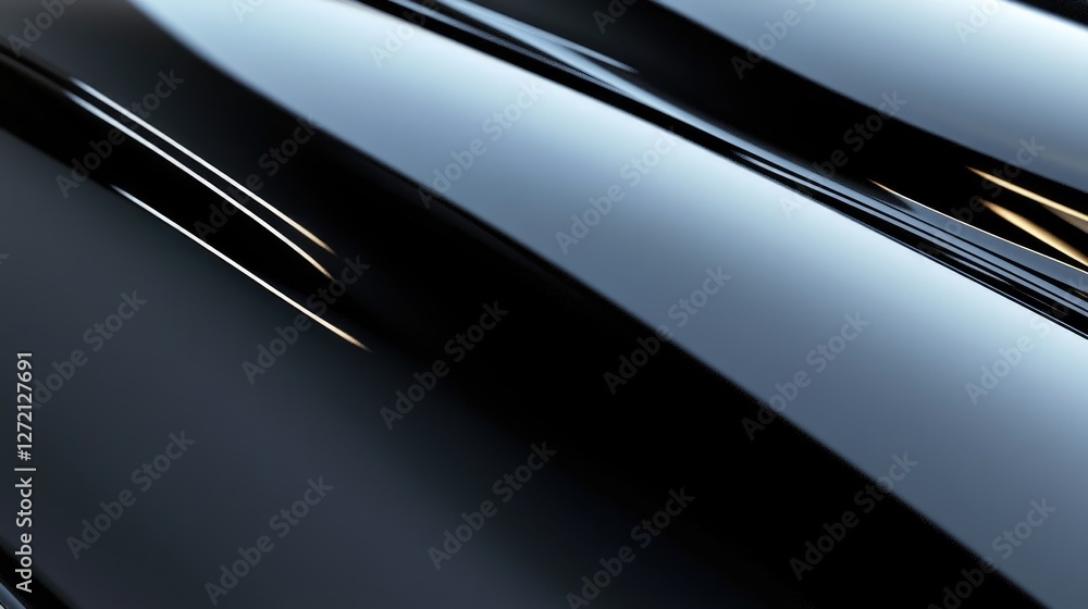 Poster dynamic abstract waves modern studio digital art sleek environment close-up view fluidity concept