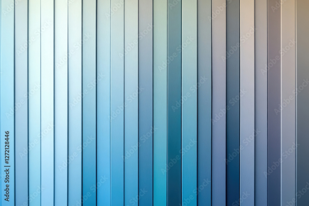 Poster Vertical gradient stripes of various shades of blue and purple create a visually appealing texture.