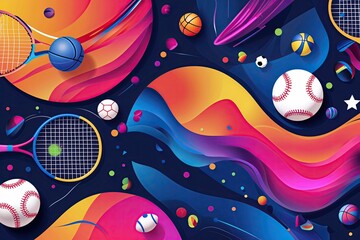 Dazzling Captivating Vector Sports Abstract Background Design
