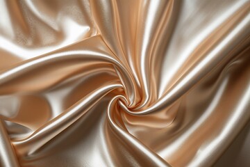 Silky Radiant Champagne Satin Texture - Dramatic Bold Backdrop Design