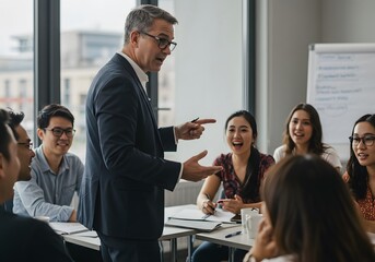 Professional Meeting in a Bright Room