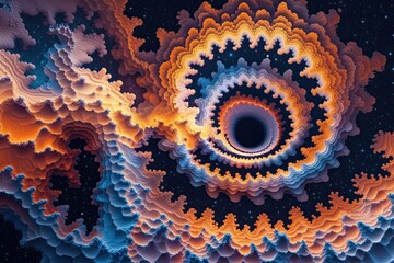 Infinite Cosmic Fractal Patterns in Mathematical Textures and Geometric Designs