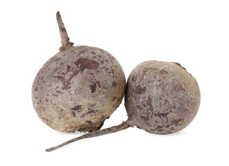 Fresh beetroots isolated on white. Vegetable root