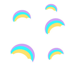 set of rainbow icons
