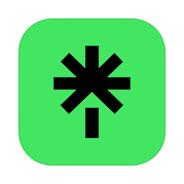 Linktree app icon. Social media landing page service for connecting links to profiles.