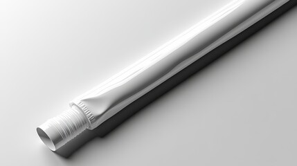 white plastic tube isolated