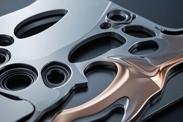 Sophisticated Business Covers Featuring Unique Gradient Designs in Refined Titanium