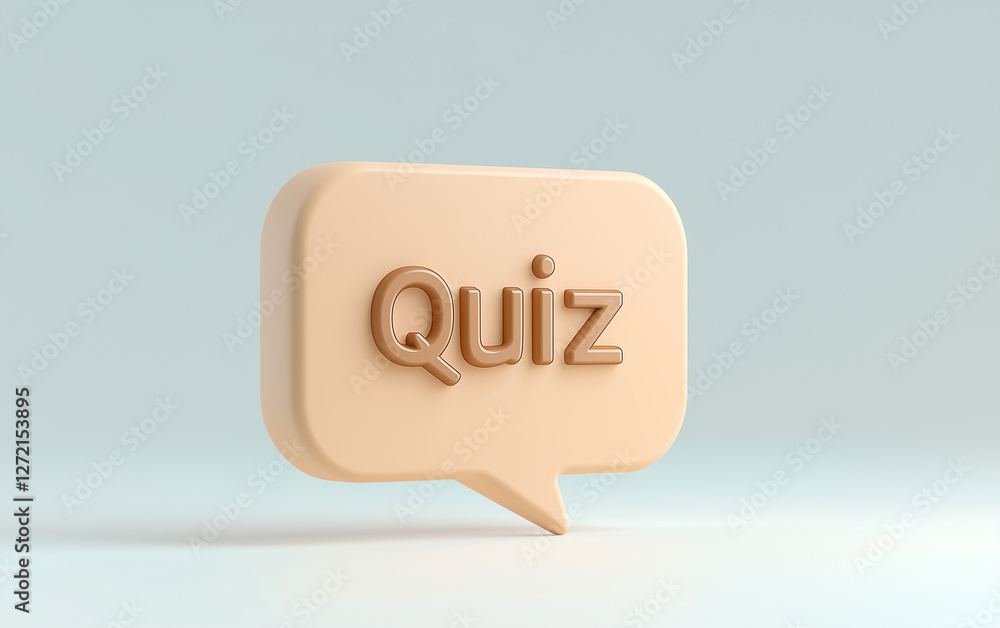 Poster quiz speech bubble graphic. quiz speech bubble with text. quiz speech bubble concept