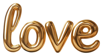 PNG Love gold text romantic.
