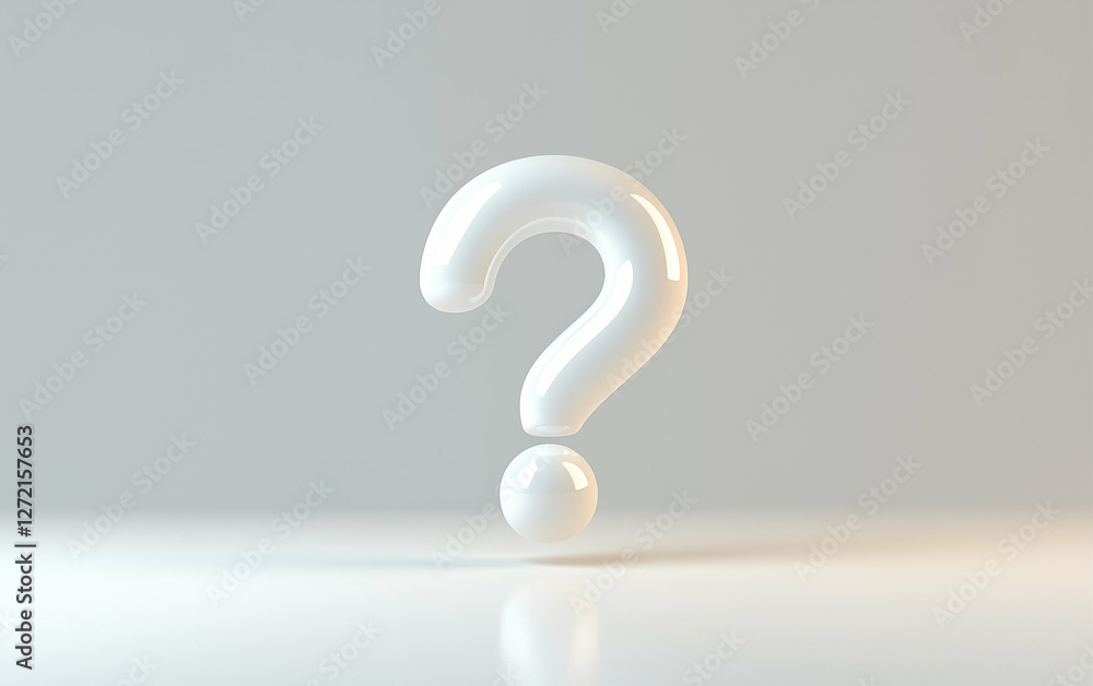 Poster white question mark graphic design symbol on white background. question mark symbol for graphic desi