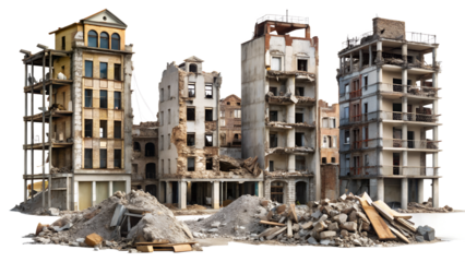 abandoned building in the city