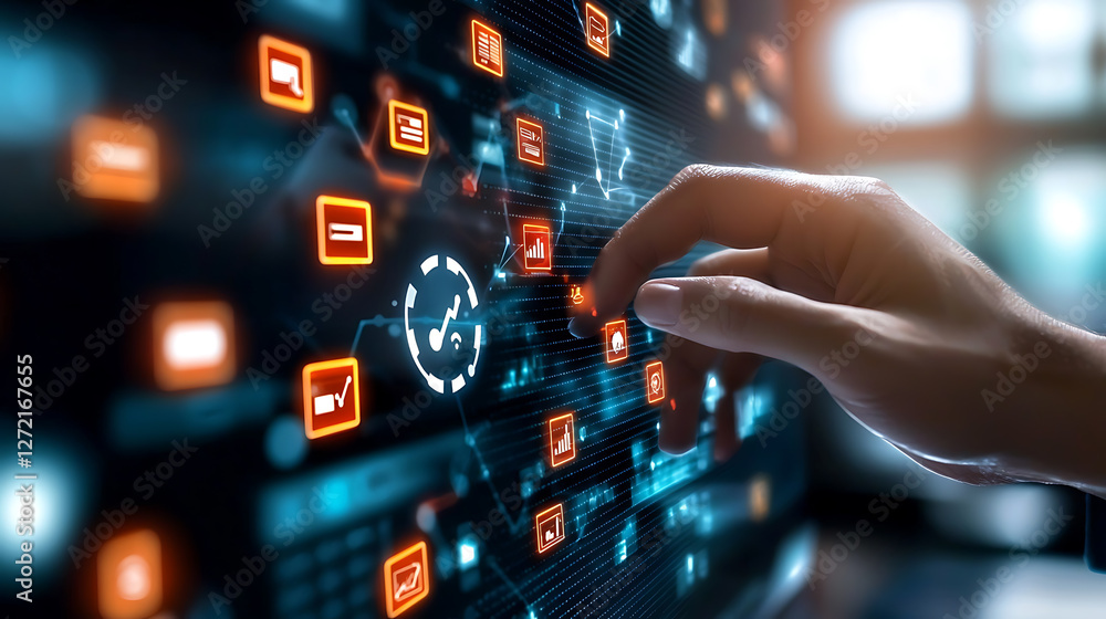 Poster dynamic iot-driven marketing strategies for global businesses digital workspace technology visualiza