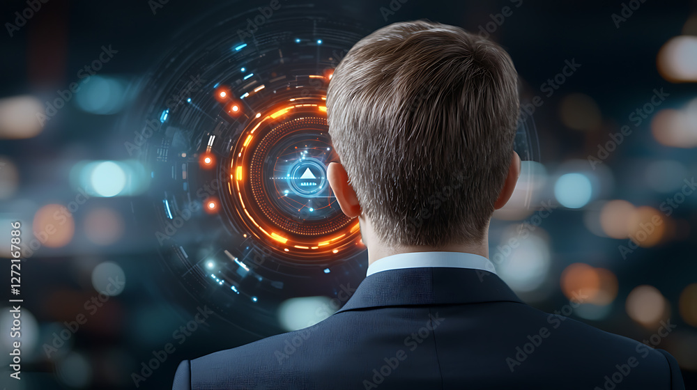 Poster dynamic business marketing insights urban environment digital visualization professional setting bac