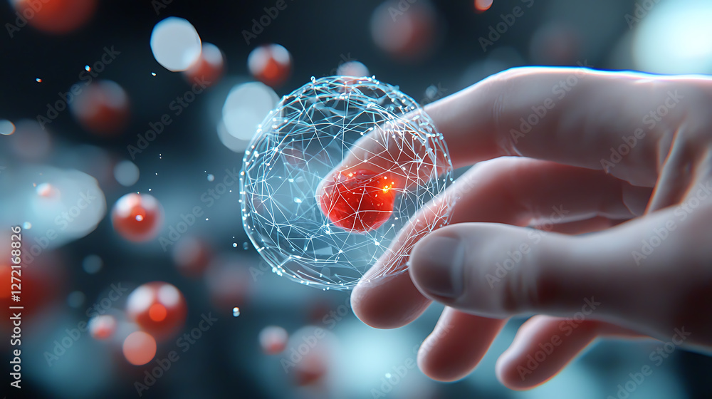 Poster dynamic iot-powered global connections showcasing holographic innovations technology hub digital int