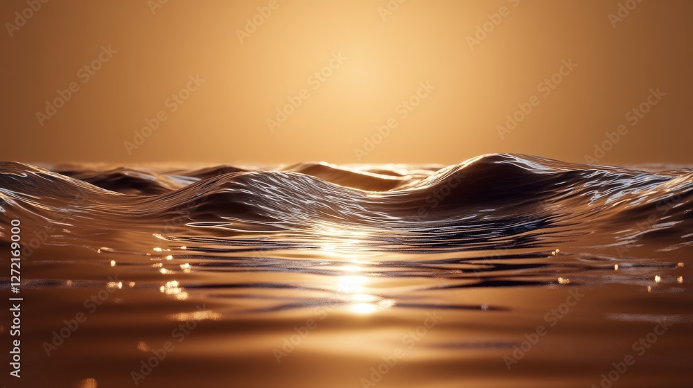 Poster soft curves and waves. an elegant, softly lit abstract background featuring smooth curves and waves,