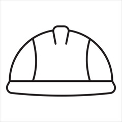 HSafety helmet icon outline vector