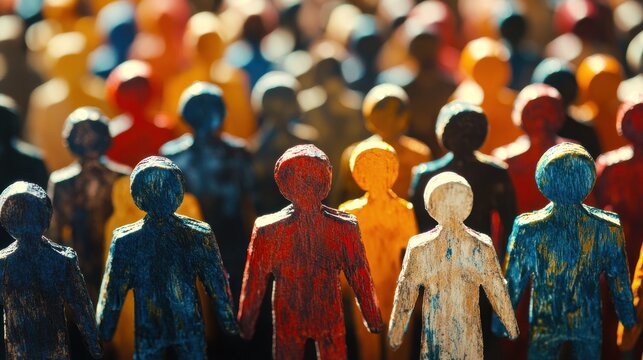 Social Equity: Silhouettes of a Multicultural Community Embracing Diversity and Inclusion