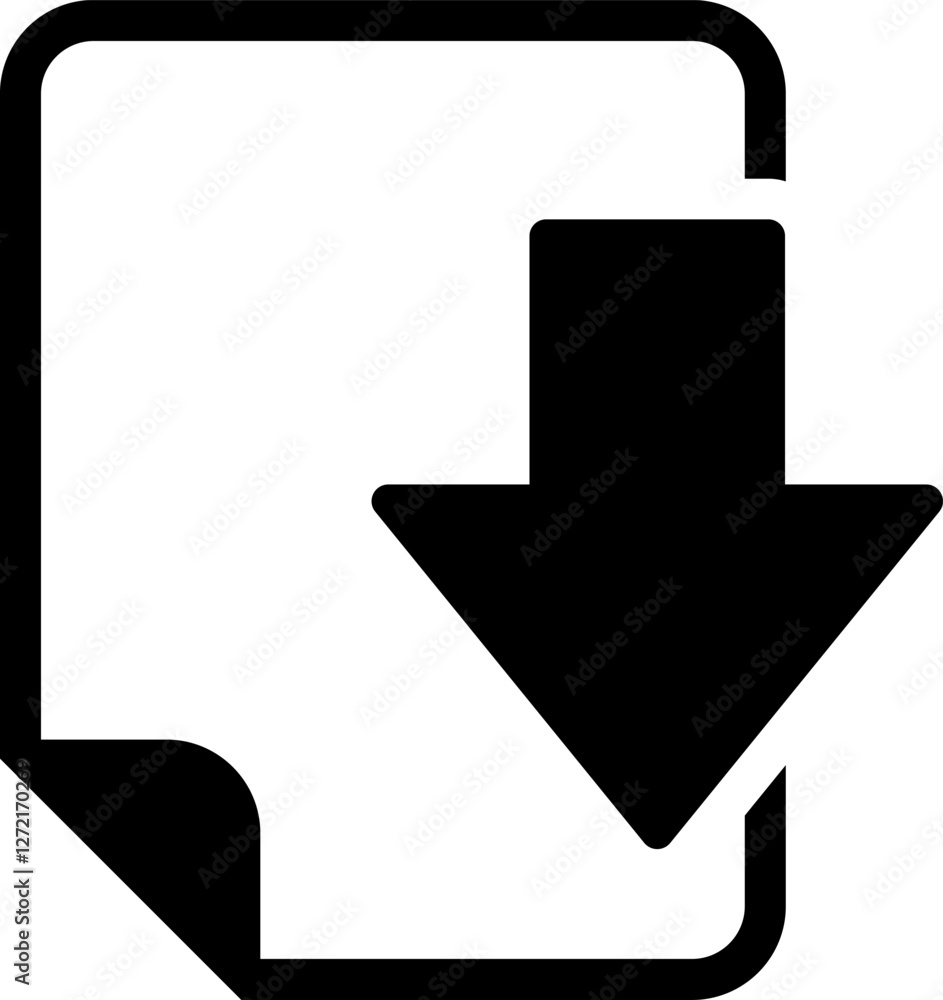 Aufkleber download file, document, software icons set. save simple web document, folder, link and other files 