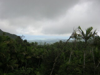 Obraz premium storm clouds over the mountains