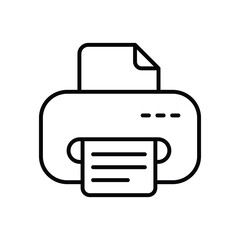 Obraz premium Print icon vector stock illustration