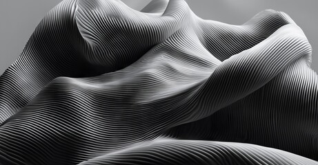 Naklejka premium The background is black and features a wave of black technology, along with an abstract musical background and a technological digital computer network