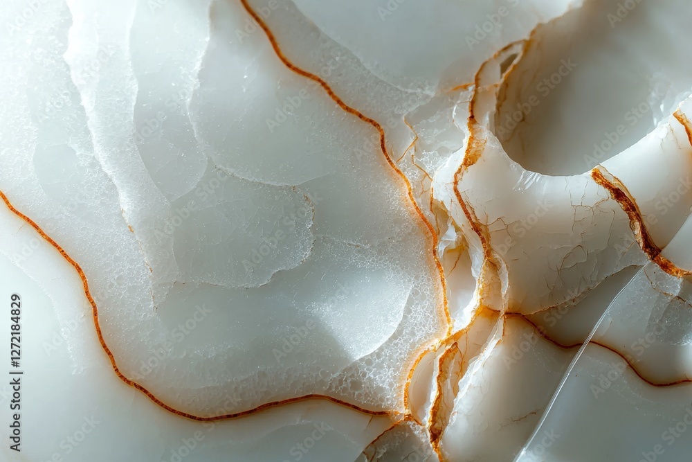 Poster white marble boasts a detailed structure with a natural pattern, ideal for use as a background or in