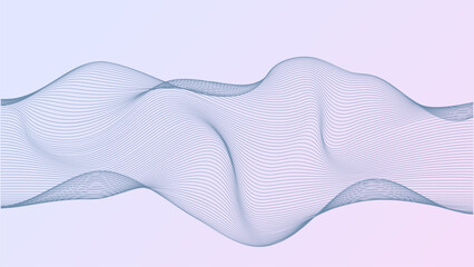 Abstract background with smooth wavy lines. Modern design  for modern digital projects, backgrounds and minimalistic art concepts. Vector illustration