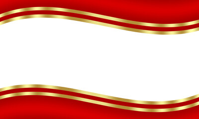 Abstract black gold luxury curves wavy frame as cover decoration isolated on white background