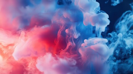 Fototapeta premium Smoke art swirling in dramatic studio lighting