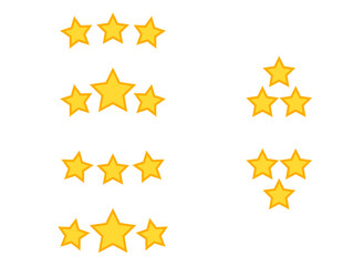 三ツ星評価アイコンセット