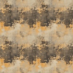 Texture of a wall with old plaster seamless pattern design. Old rough plaster background. Cement concrete background. The surface has old peeling paint. Raster bitmap illustration. AI artwork. 